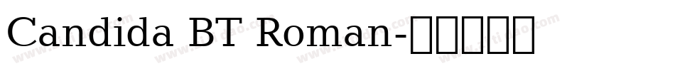 Candida BT Roman字体转换